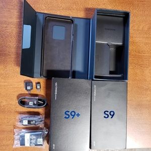 SAMSUNG GALAXY S9 BOXES WITH ACCESSORIES
